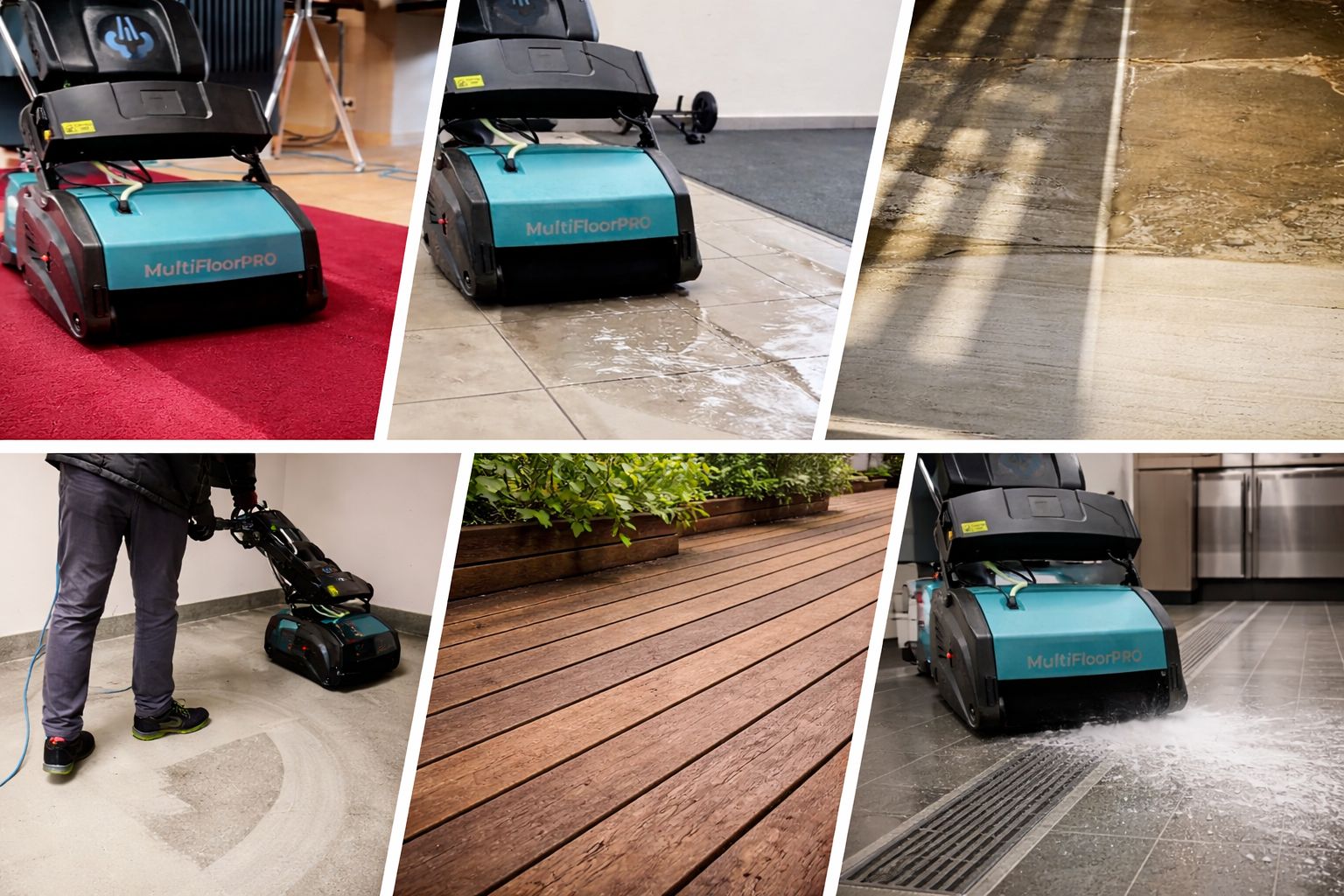 MultifloorPro auf verschiedenen Böden